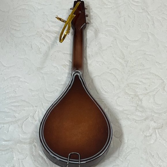 Miniature Mandolin Model Wooden Decorative Musical Instrument Ornament 5" - Picture 7 of 10